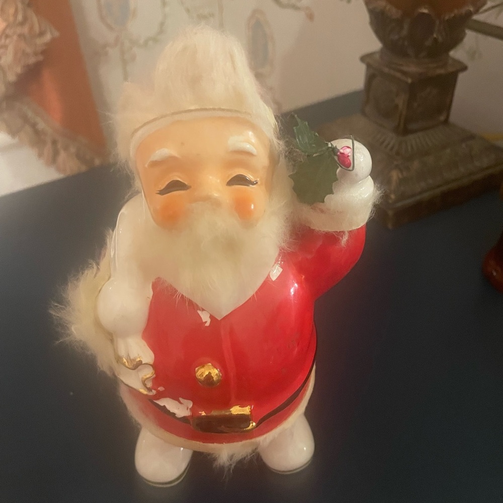 Vintage Mid-Century Napco Santa Coin Bank